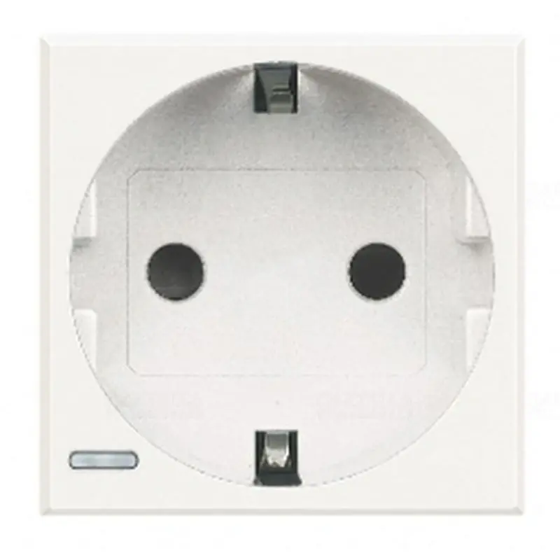 Biztonságos fizetés BTICINO Axolute 2P+F dugalj 2 modulos 16A, fehér HD4141W