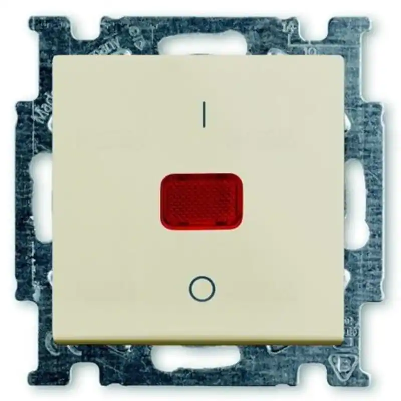 Basic55 1020/2 UCK-92-507 Kétpólusú kapcsoló (102) jelzőfényes keret nélkül, krém 2CKA001020A0090 ABB Ingyenes szállítás