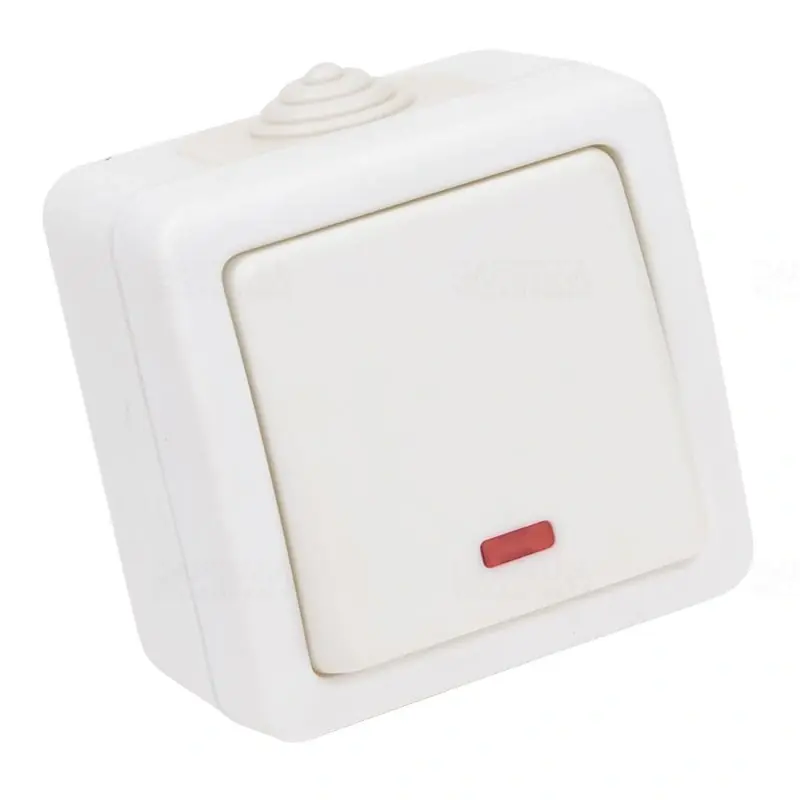 Falon kívüli váltókapcsoló jelzőfénnyel 10A/250VAC, IP54 TR-PH06LTracon Rendeld meg most