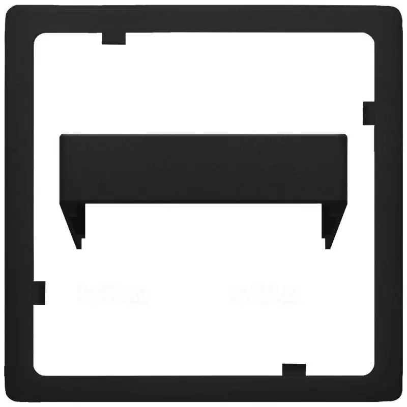 Csak ma Siemens 5TG6278-5SB00 mozgásérzékelő adapter keret és nyomógomb fedlap, matt (soft) fekete, DELTA i-system