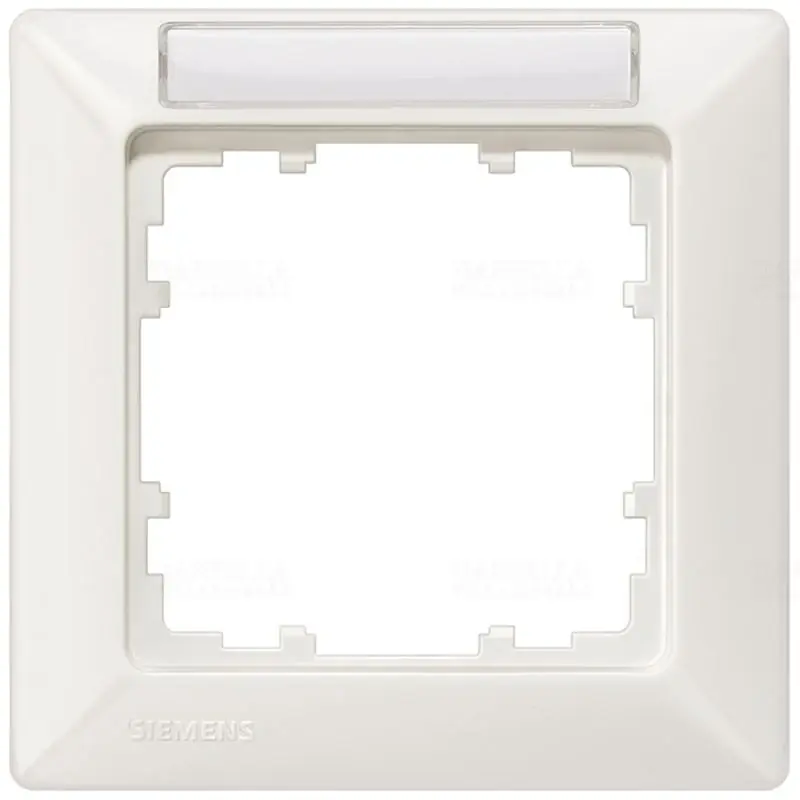 Siemens 5TG2551-1 1-es keret feliratmezővel, titánfehér (RAL9010), DELTA line Kiárusítás