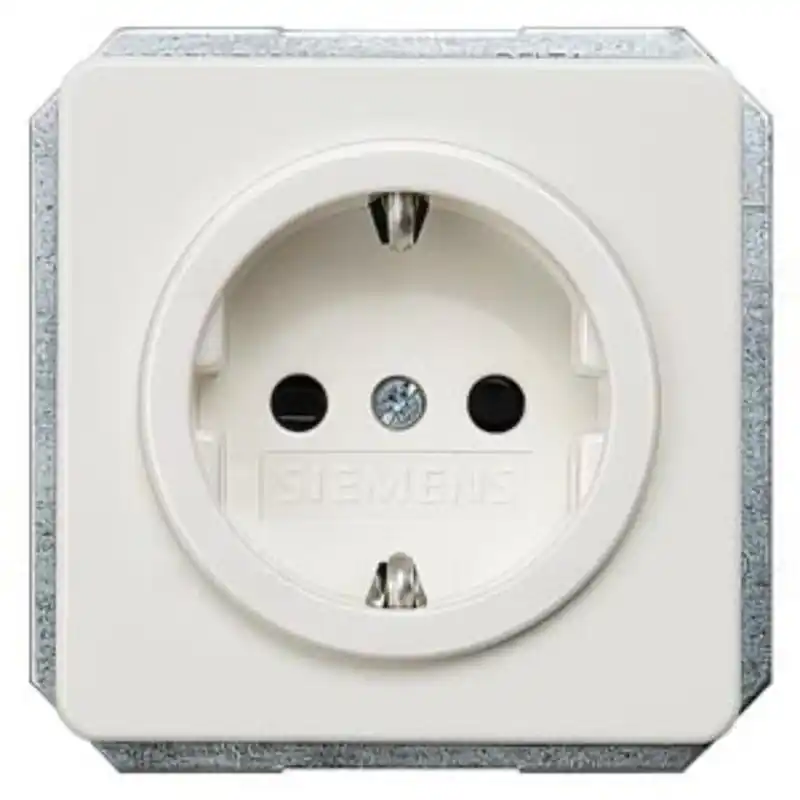 Népszerű Siemens 5UB1403 dugalj (GYV) biztonsági zsalus, titánfehér (RAL9010), DELTA profil