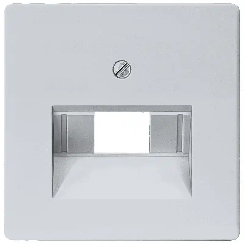 Kiárusítás Siemens 5TG1257 1/2xRJ11/45 fedlap, Rutenbeck-hez, alumínium (RAL9006), DELTA i-system