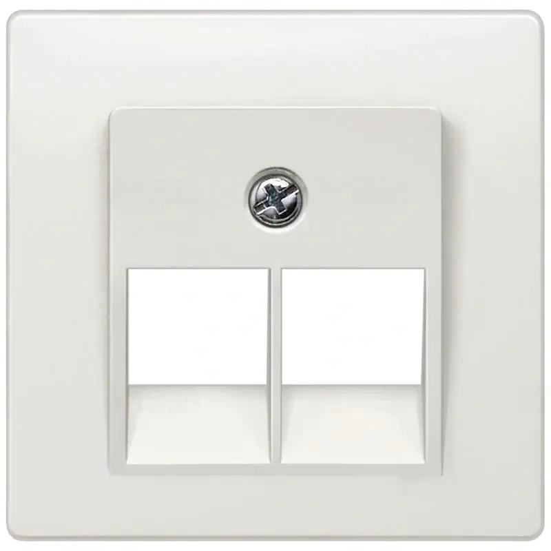 Siemens 5TG1211 2xRJ45 cat.3. fedlap, Ackermann-hez, titánfehér (RAL9010), DELTA i-system Ajánlat