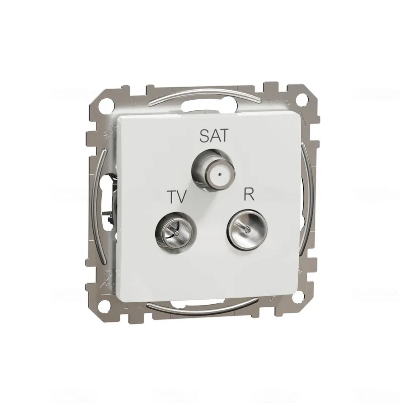 Sedna ÚJ TV/R/SAT aljzat, átmenő, 7 dB, fehér SDD111484 Schneider Korlátozott ajánlat