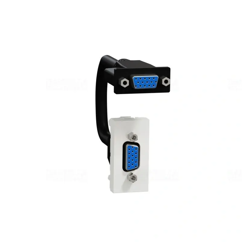 Ingyenes szállítás UNICA SYSTEM+ VGA csatlakozó, 1 modulos, fehér NU343218 Schneider