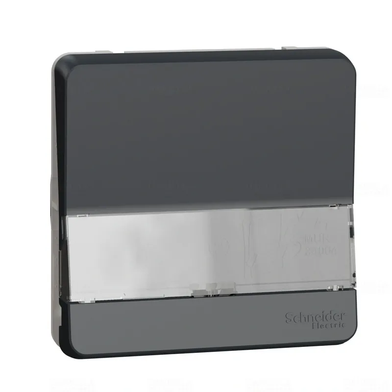 Kiárusítás MUREVA Styl egypólusú nyomó, cimketartóval, IP55, antracitszürke MUR34029 Schneider