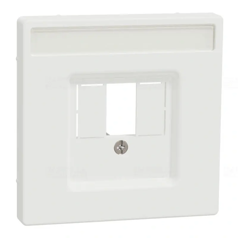 MERTEN Fedlap, többfunkciós, feliratozható, System-D, mattfehér MTN4250-6037 Schneider Autentikus