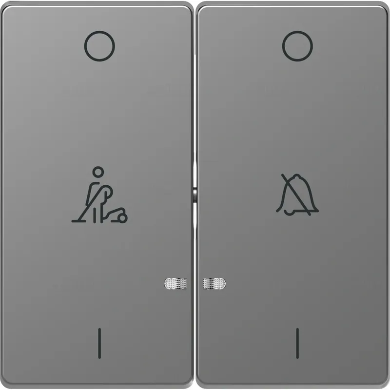 MERTEN Dupla billentyű, szállodai funkciókhoz, D-Life, acél MTN3429-6036 Schneider Újdonság