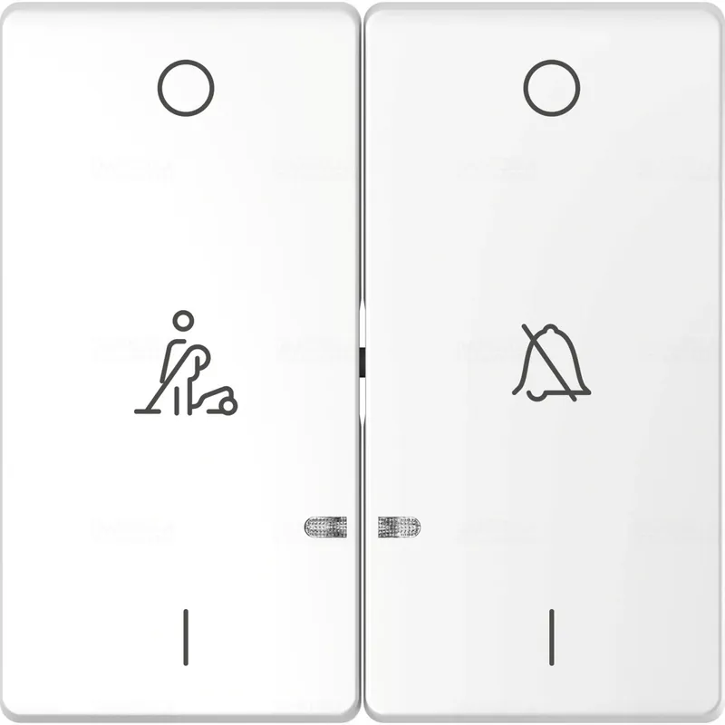 MERTEN Dupla billentyű, szállodai funkciókhoz, D-Life, lótuszfehér MTN3429-6035 Schneider Kiárusítás