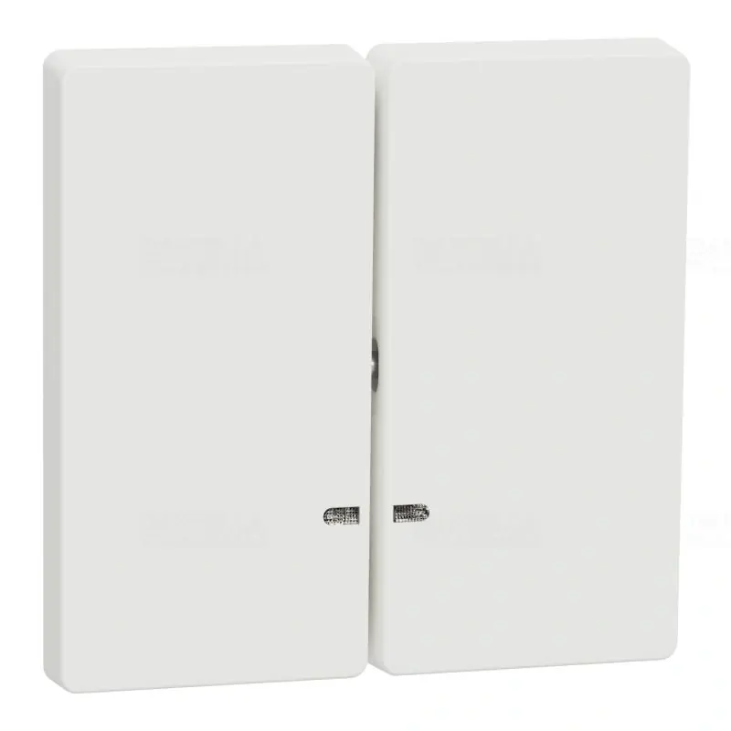 Alacsony ár MERTEN Dupla billentyű, fényjelzős funkciókhoz, System-D, mattfehér MTN3420-6037 Schneider