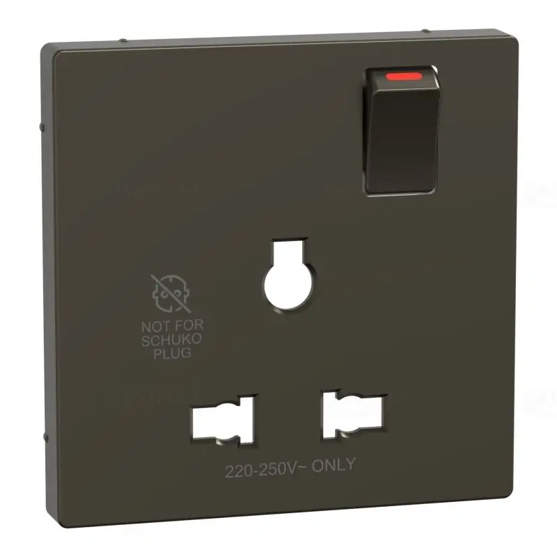 Olcsó MERTEN Fedlap, kapcsolható multistandard csatlakozóaljzathoz, System-D, mokka MTN2170-6052 Schneider