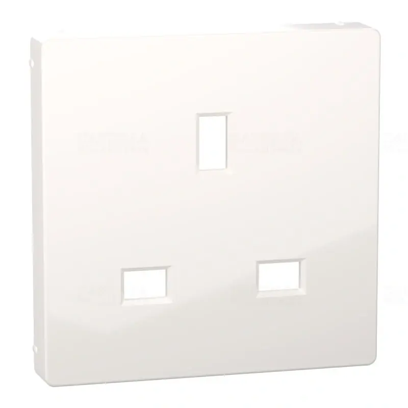 MERTEN Fedlap, brit csatlakozóaljzathoz, System-M, polárfehér MTN2120-0319 Schneider Ajánlat