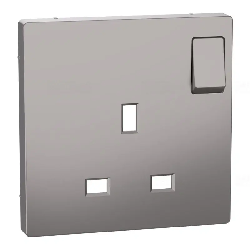 Korlátozott ajánlat MERTEN Fedlap, kapcsolható brit csatlakozóaljzathoz, System-D, acél MTN2122-6036 Schneider