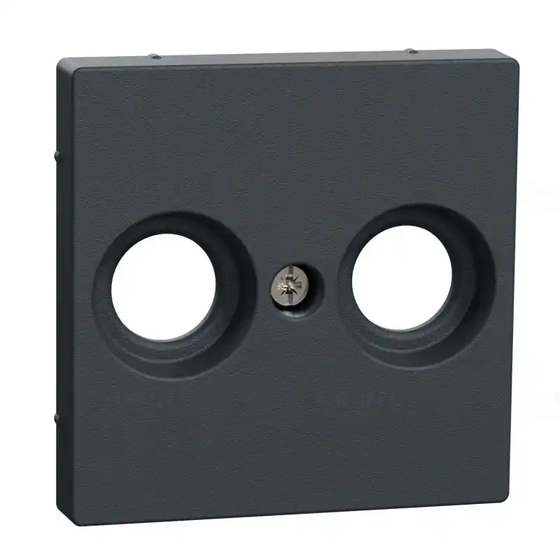 MERTEN Antenna csatlakozó fedlap, 2 kimenettel, felirat nélkül, System-M, antracit MEG4122-0414 Schneider Ajánlat