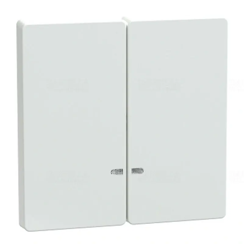 Prémium MERTEN Dupla billentyű, fényjelzős funkciókhoz, System-D, lótuszfehér MEG3420-6035 Schneider