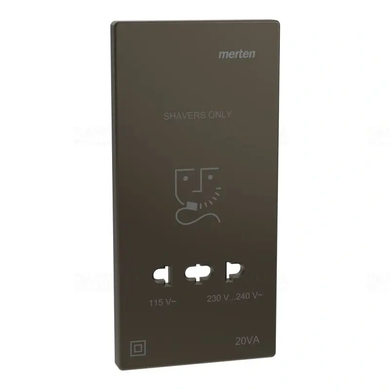 Csak ma MERTEN Fedlap, borotva aljzathoz, System-D, mokka MEG2109-3452 Schneider