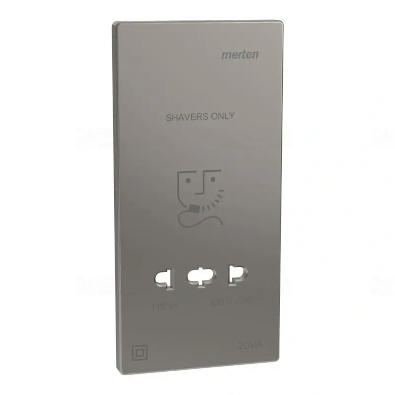 MERTEN Fedlap, borotva aljzathoz, System-D, nikkel MEG2109-3450 Schneider Korlátozott ajánlat