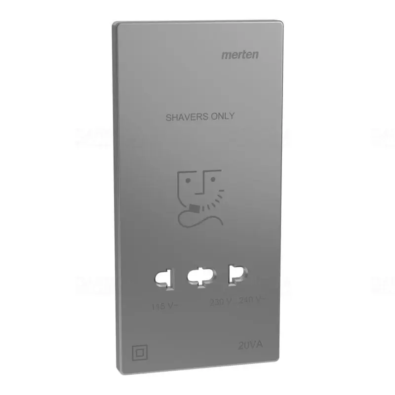 MERTEN Fedlap, borotva aljzathoz, System-D, acél MEG2109-3436 Schneider Pénzvisszafizetés