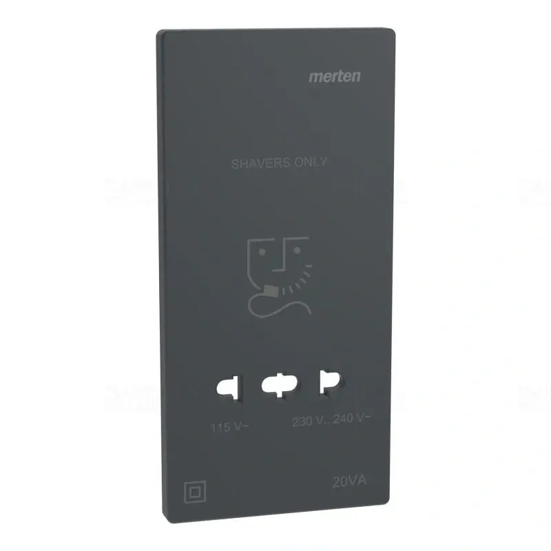 MERTEN Fedlap, borotva aljzathoz, System-D, antracit MEG2109-3434 Schneider Újdonság