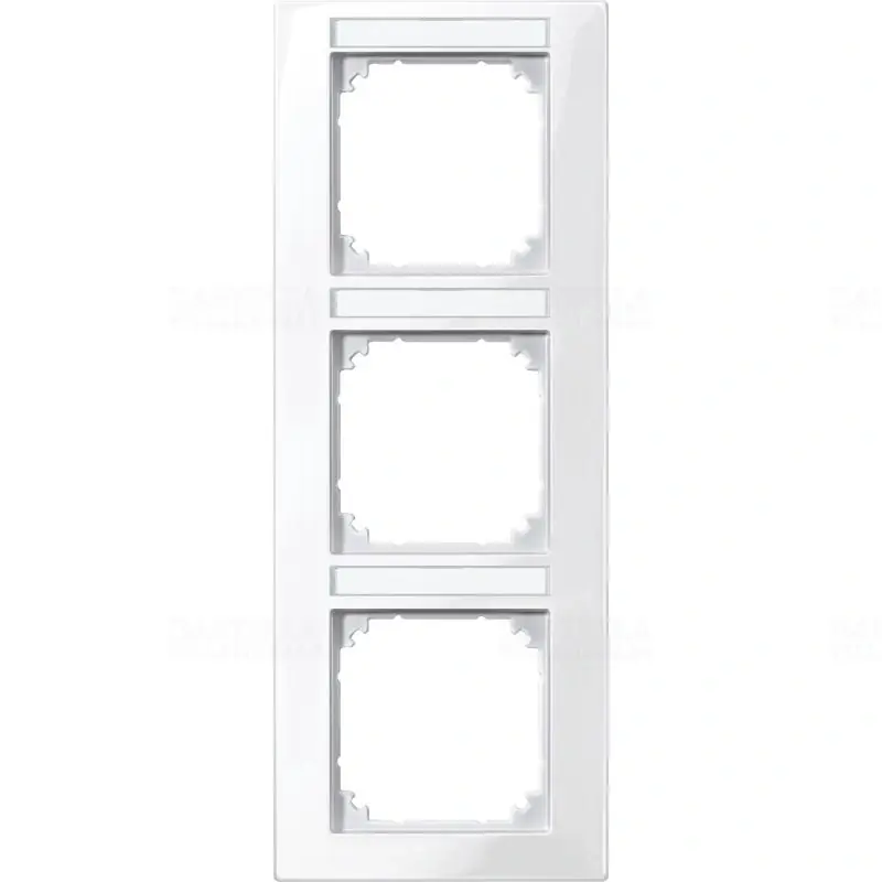 MERTEN M-Plan feliratozható hármas, függőleges keret, polárfehér 513319 Schneider Ingyenes szállítás