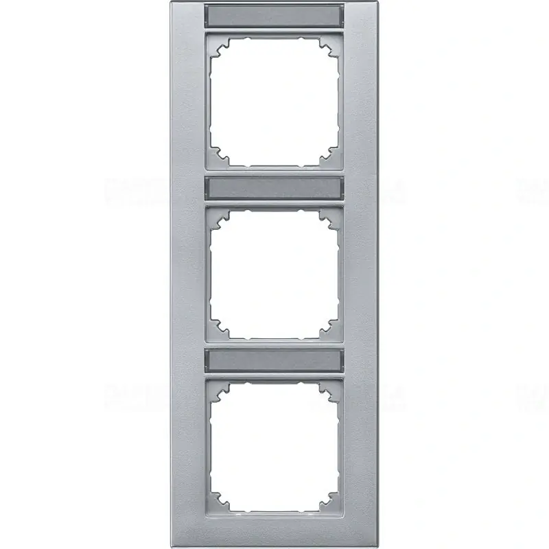 MERTEN M-Plan feliratozható hármas, függőleges keret, alumínium 476360 Schneider Kedvezmény