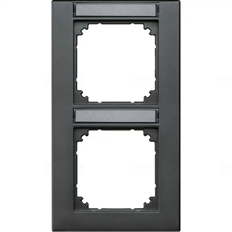 MERTEN M-Plan feliratozható kettes, függőleges keret, antracit 476214 Schneider Kiárusítás