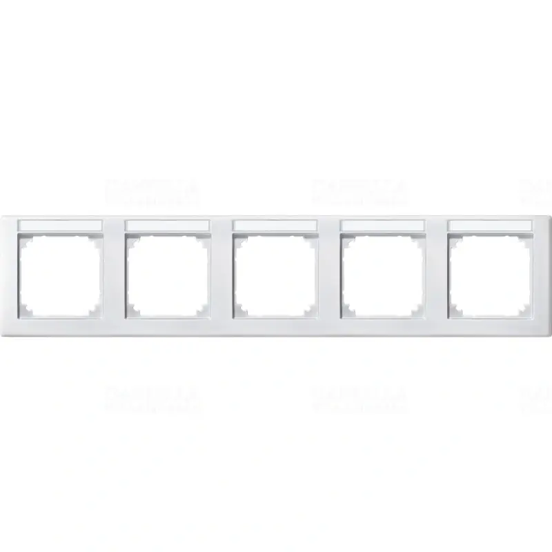 Legjobb ár MERTEN M-Smart feliratozható ötös keret, vízszintes, mattfehér 473519 Schneider