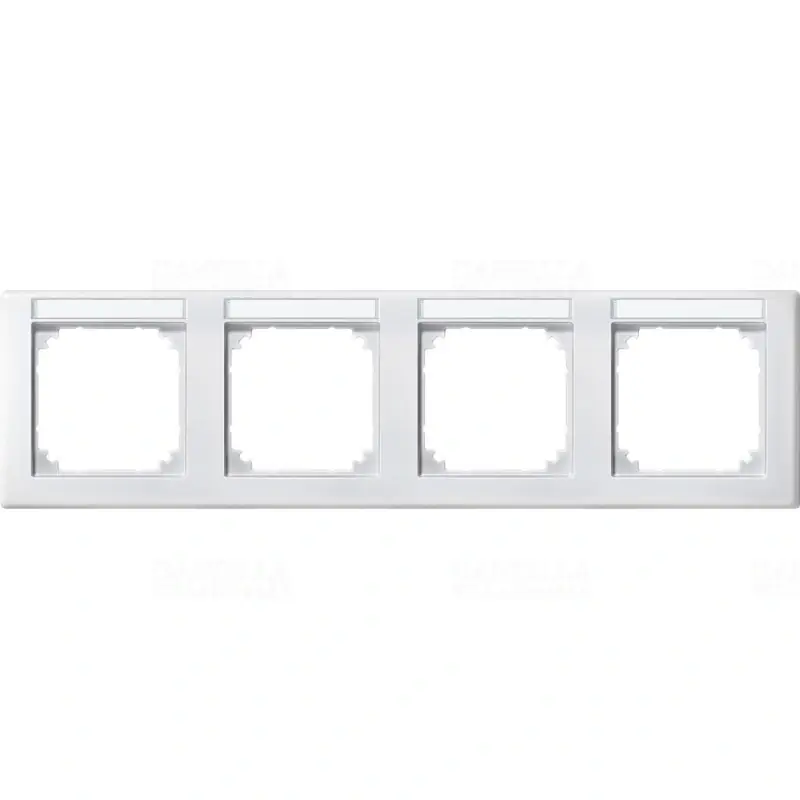 MERTEN M-Smart feliratozható négyes keret, vízszintes, mattfehér 473419 Schneider Utolsó esély