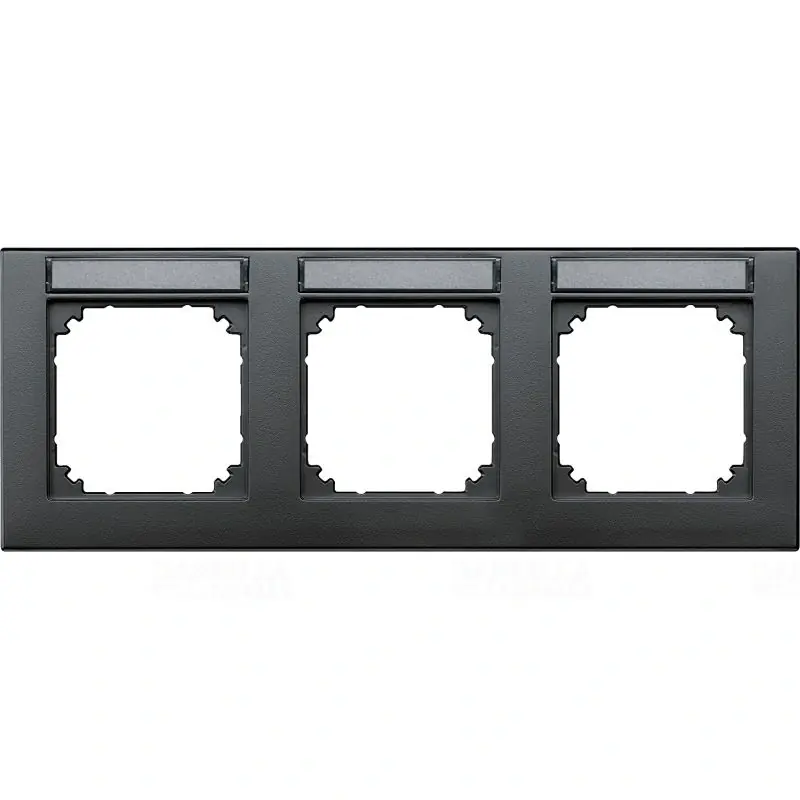 Olcsó MERTEN M-Plan feliratozható hármas, vízszintes keret, antracit 472314 Schneider