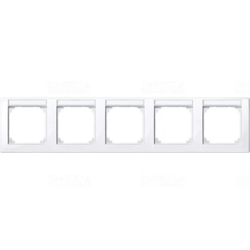 Kedvezmény MERTEN M-Smart feliratozható ötös keret, vízszintes, aktívfehér 471525 Schneider