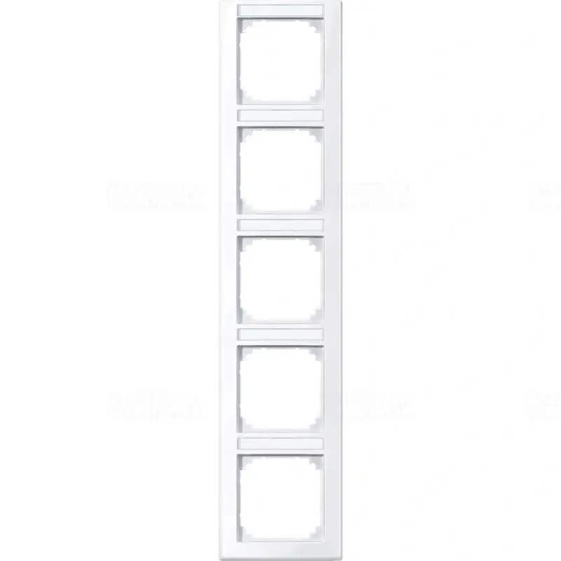 MERTEN M-Smart feliratozható ötös keret, függőleges, aktívfehér 470525 Schneider Expressz szállítás