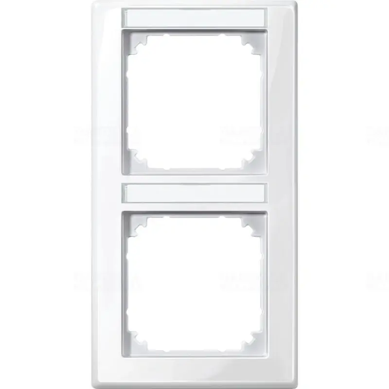 MERTEN M-Smart feliratozható kettes, függőleges keret, polárfehér 470219 Schneider Népszerű