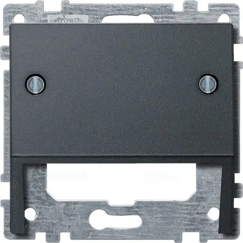 Autentikus MERTEN Fedél, kommunikációs betétekhez, System-M, antracit 464614 Schneider