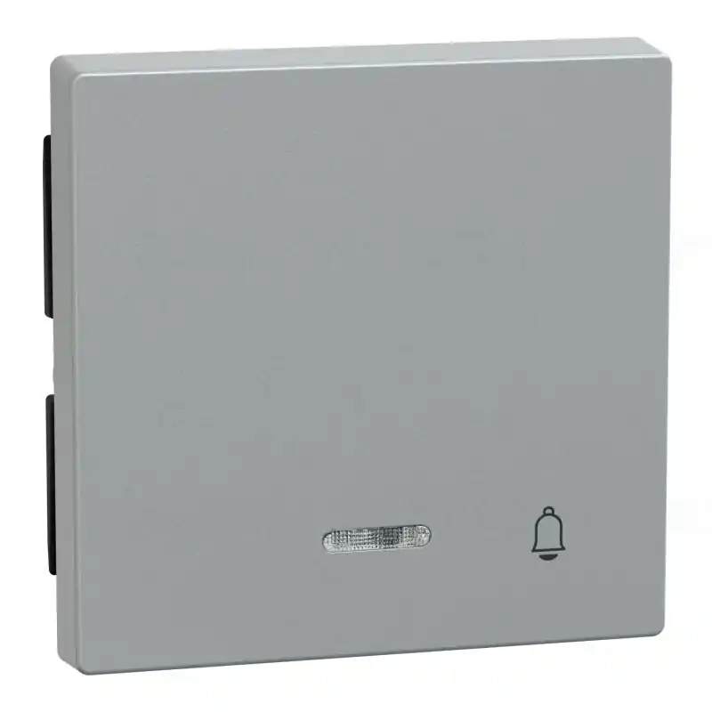 MERTEN Billentyű, csengőjellel, jelzőfényes funkciókhoz, System-M, alumínium 430860 Schneider Prémium