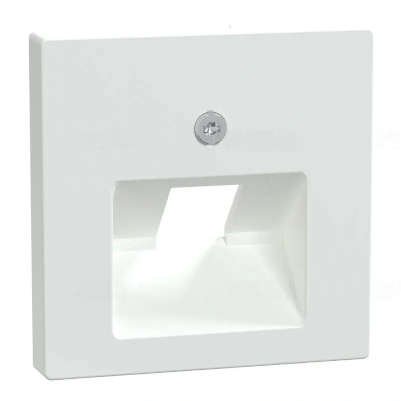 MERTEN Fedlap, 1xRJ45 aljzathoz, döntött, System-M, aktívfehér 296225 Schneider Újdonság