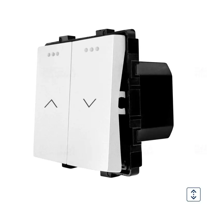 Ajánlat LUXION fehér redőny kapcsoló, mechanikus, modul LX-MP031W