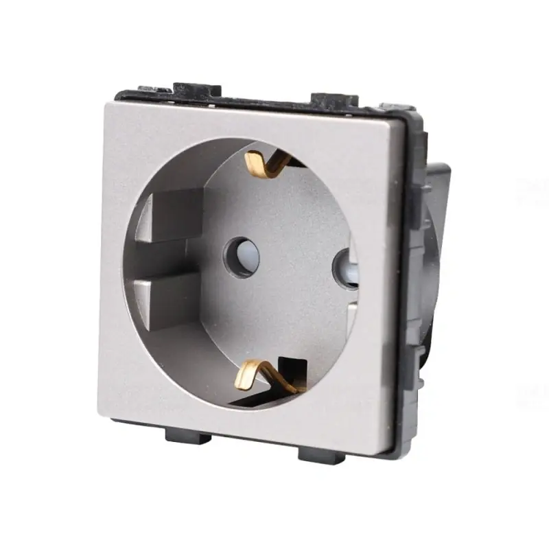 Alacsony ár LUXION szürke 2P+F GYV csatlakozóaljzat modul keret nélkül LX-MP010GY