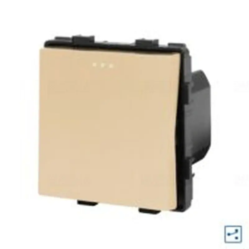 LUXION arany Egyszerű mechanikus váltókapcsoló modul keret nélkül LX-MP002G Népszerű