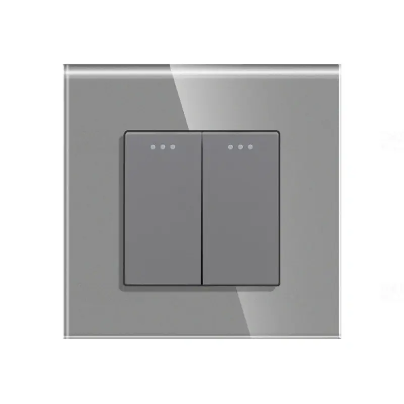 LUXION Csillárkapcsoló, üveg kerettel, szürke (105) csavaros bekötés, BLISZTERES LXD-MP004GF-GY Akció