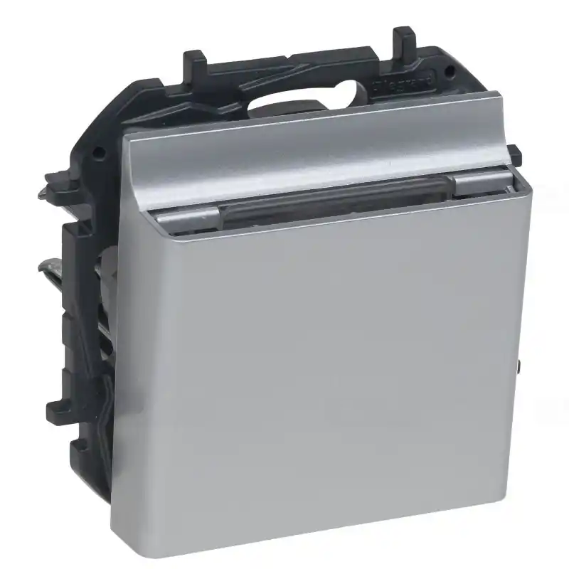 Niloé Step alumínium hotelkártya kapcsoló, mechanikus 863346B Legrand Pénzvisszafizetés