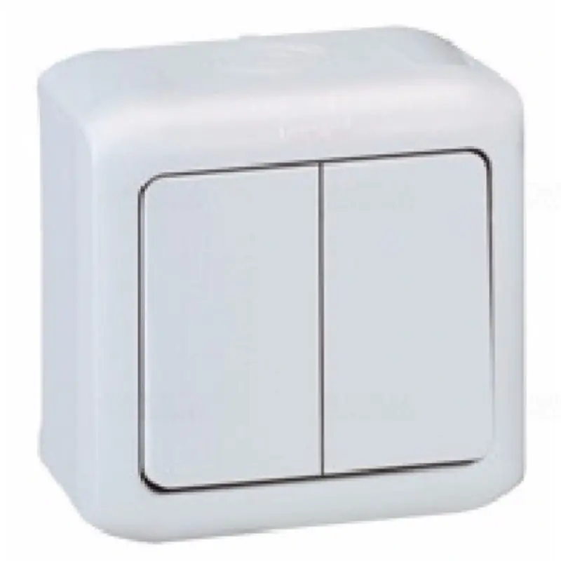 Legrand 782381 Forix kettős váltókapcsoló IP44 falon kívüli, 10AX 250V~, szürke Ingyenes szállítás