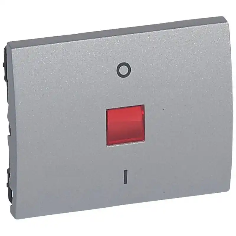 Legrand 771318 Galea Life I-0 billentyű fényjelzős, alumínium Autentikus