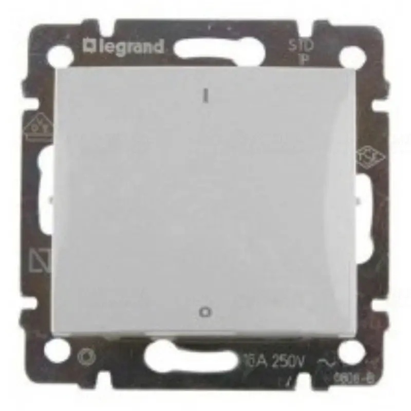 Korlátozott ajánlat Legrand 770204 Valena kétpólusú kapcsoló 16A, alumínium