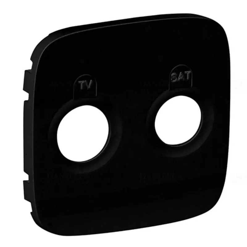 Legrand 754828 Valena Allure TV/SAT aljzathoz burkolat, fekete Biztonságos fizetés
