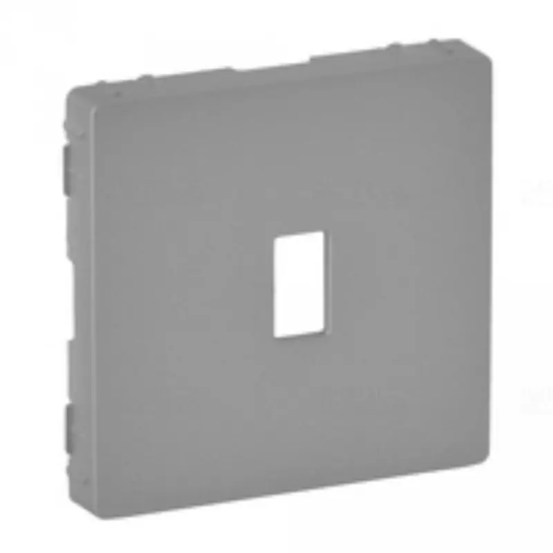 Legrand 754752 Valena Life elővezetékezett USB adatátviteli csatlakozóaljzat burkolat, alumínium Ingyenes szállítás