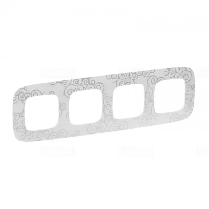 Prémium Legrand 754344 Valena Allure 4-es keret, tetszőleges, króm dekor