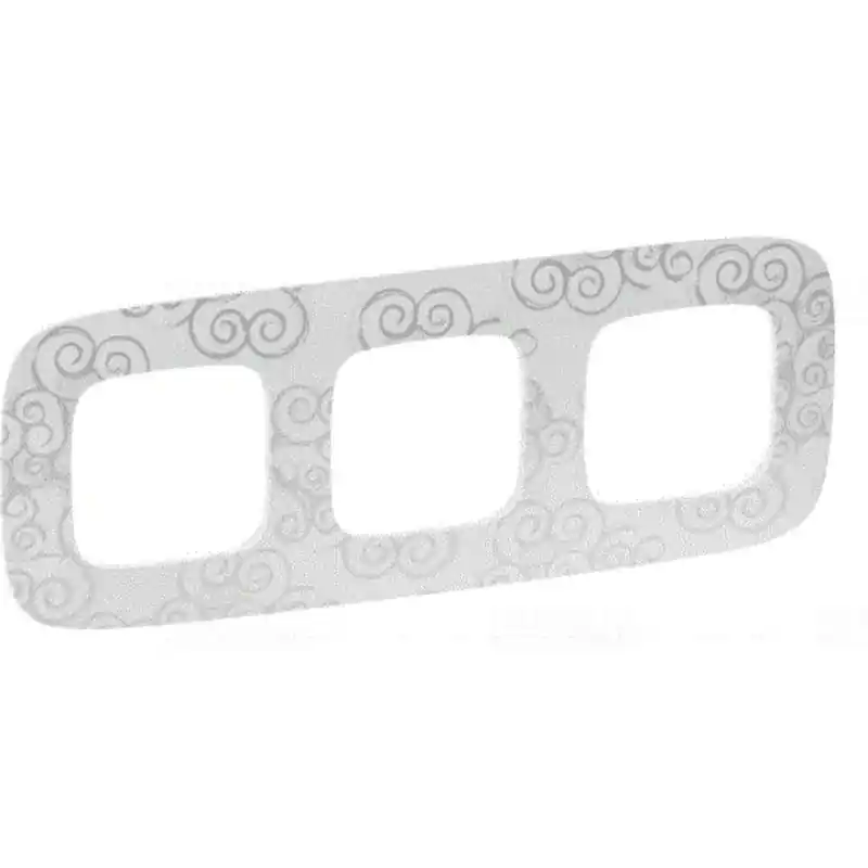 Eredeti Legrand 754343 Valena Allure 3-as keret, tetszőleges, króm dekor