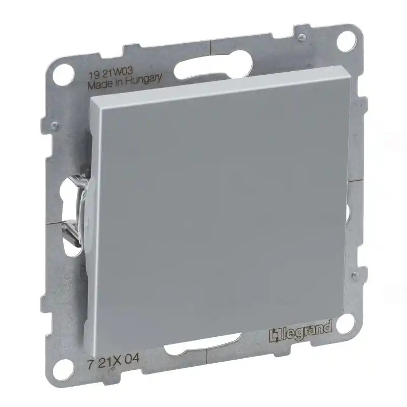 Expressz szállítás Legrand 721304 Suno egypólusú kapcsoló, keret nélkül 16AX, rugós, alumínium