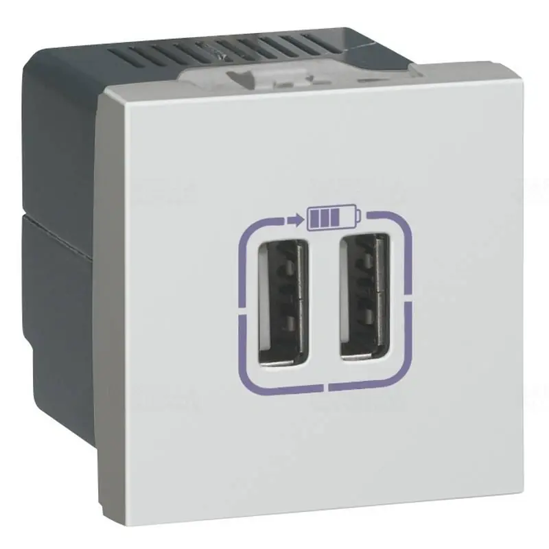Kiváló minőség Legrand 079390 Program Mosaic kettős USB-C 230V 5V, 2 modul, alumínium